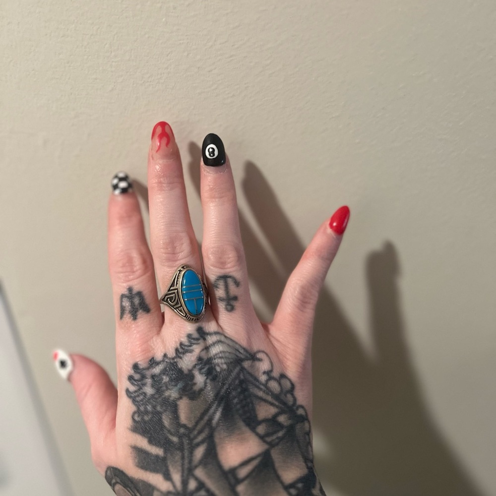 Navajo Turquoise Ring (925 silver) Vintage Ring